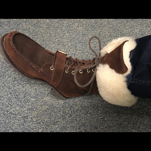 Ralph Lauren suede and lamb skin boots - Picture 7 of 8